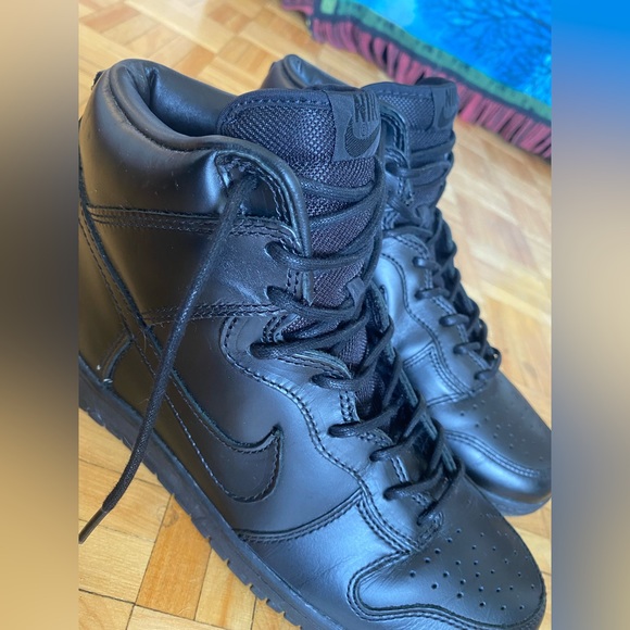 Nike Dunk High Premium Black Leather Size 11 - 2005 (Rare) - Picture 2 of 6
